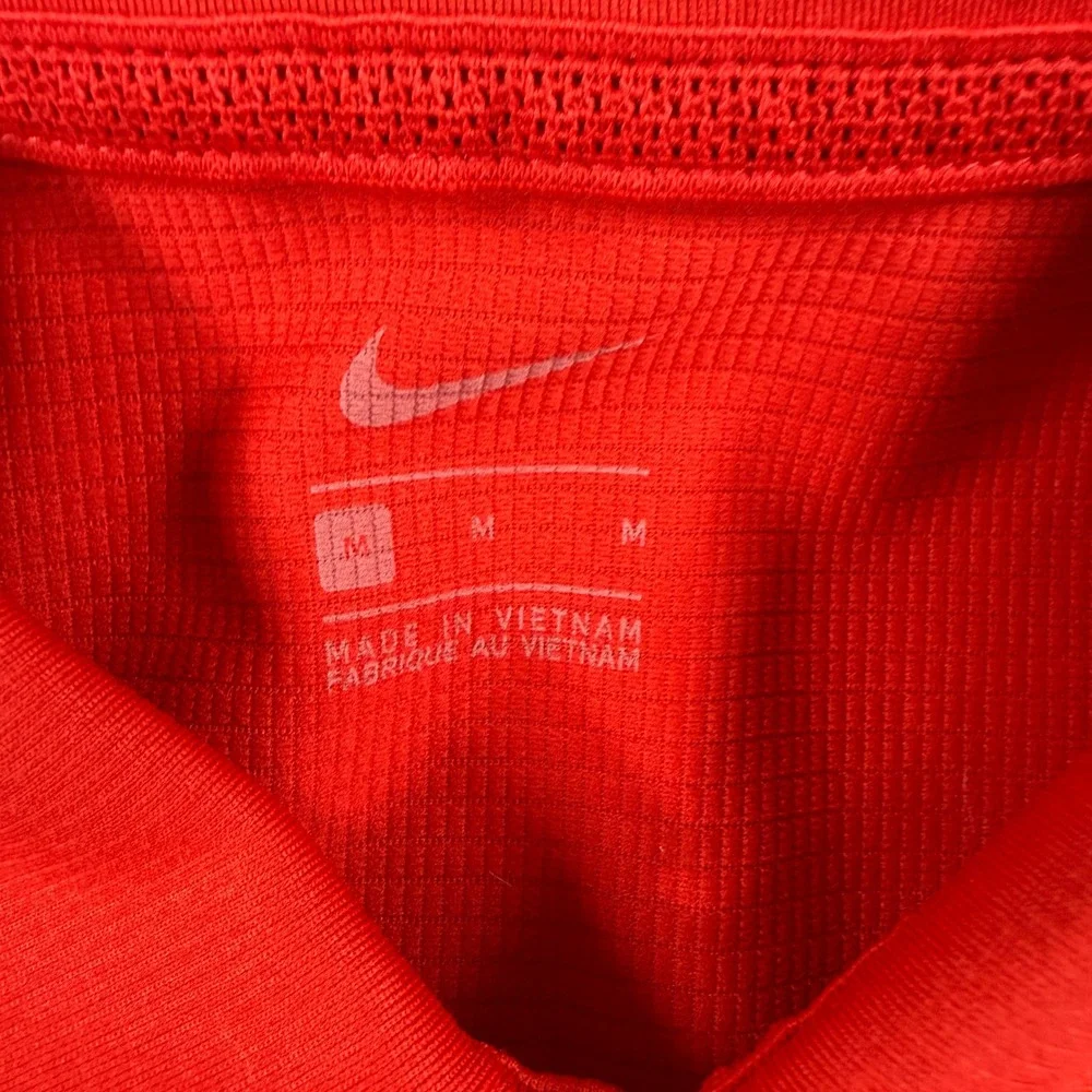 Nike Georgia Bulldogs Polo Shirt Mens Medium Red NCAA Football Golf Performance